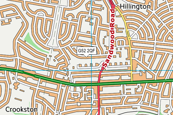 G52 2QF map - OS VectorMap District (Ordnance Survey)