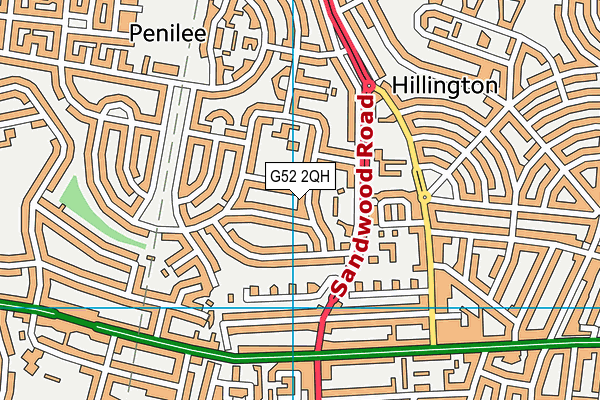 G52 2QH map - OS VectorMap District (Ordnance Survey)