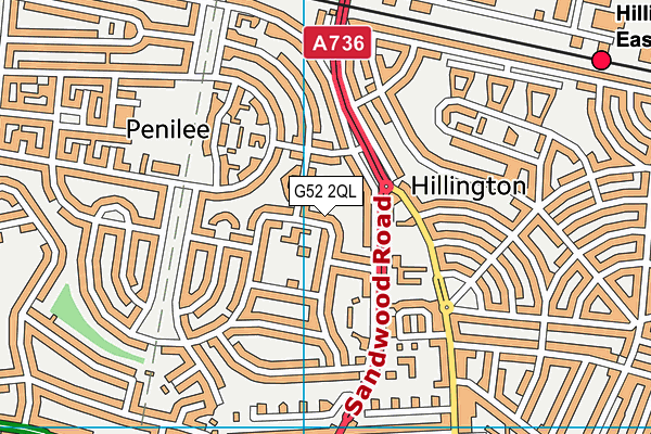 G52 2QL map - OS VectorMap District (Ordnance Survey)