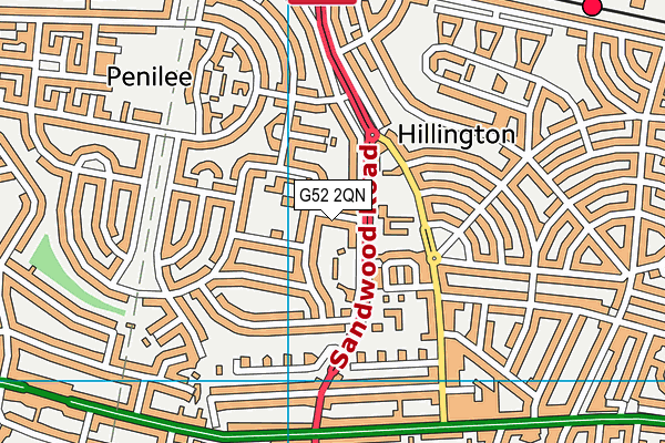 G52 2QN map - OS VectorMap District (Ordnance Survey)