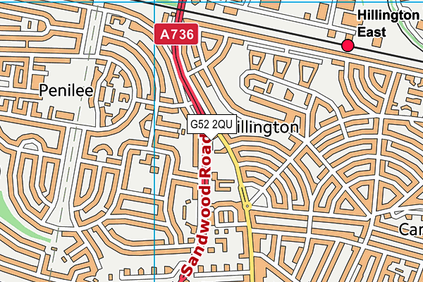 G52 2QU map - OS VectorMap District (Ordnance Survey)