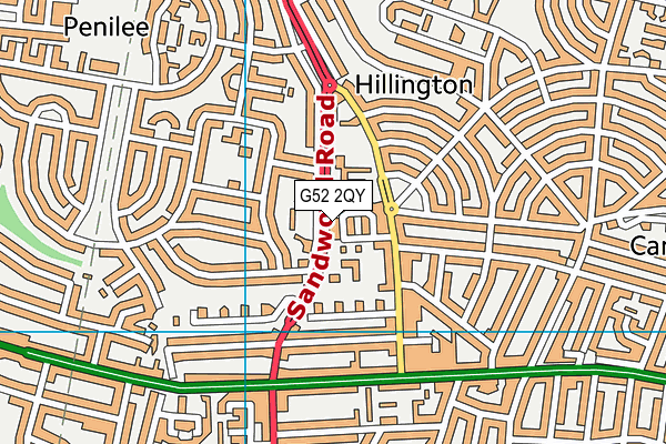 G52 2QY map - OS VectorMap District (Ordnance Survey)