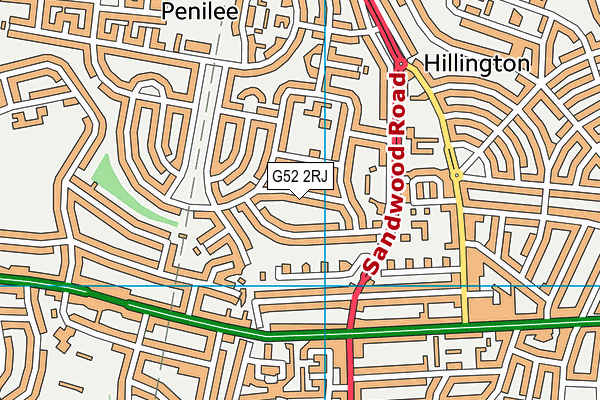 G52 2RJ map - OS VectorMap District (Ordnance Survey)