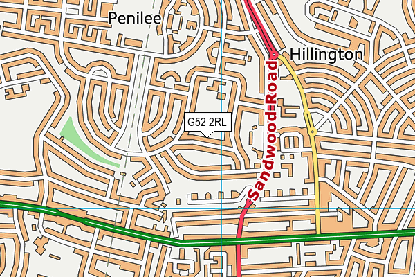 G52 2RL map - OS VectorMap District (Ordnance Survey)