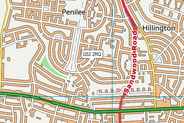 G52 2RQ map - OS VectorMap District (Ordnance Survey)