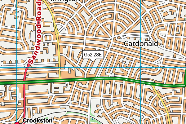 G52 2SE map - OS VectorMap District (Ordnance Survey)