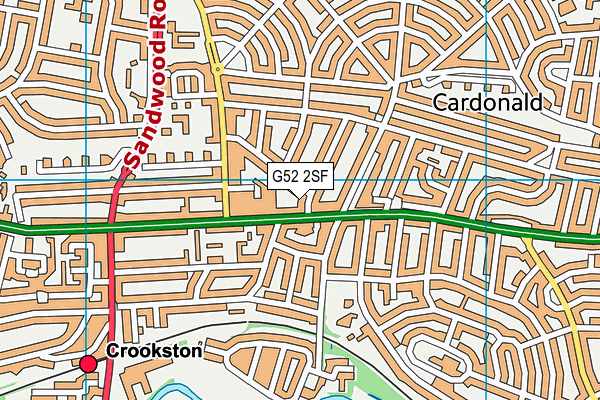 G52 2SF map - OS VectorMap District (Ordnance Survey)