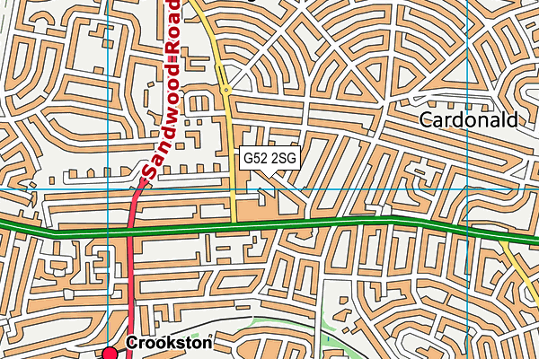 G52 2SG map - OS VectorMap District (Ordnance Survey)
