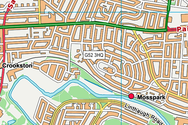 G52 3HQ map - OS VectorMap District (Ordnance Survey)