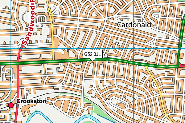 G52 3JL map - OS VectorMap District (Ordnance Survey)