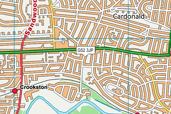 G52 3JP map - OS VectorMap District (Ordnance Survey)