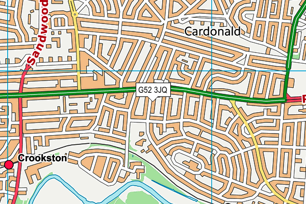 G52 3JQ map - OS VectorMap District (Ordnance Survey)