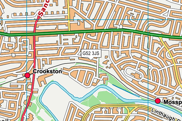 G52 3JS map - OS VectorMap District (Ordnance Survey)