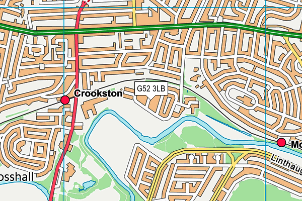 G52 3LB map - OS VectorMap District (Ordnance Survey)