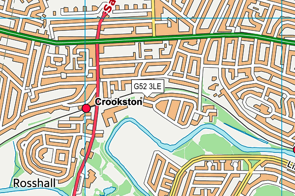 G52 3LE map - OS VectorMap District (Ordnance Survey)