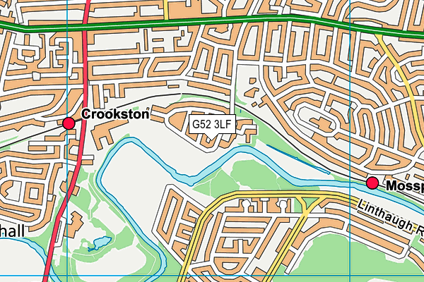 G52 3LF map - OS VectorMap District (Ordnance Survey)