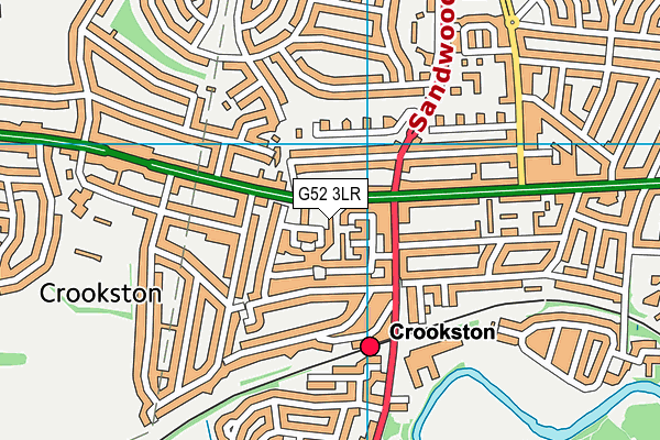 G52 3LR map - OS VectorMap District (Ordnance Survey)