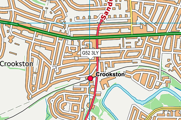 G52 3LY map - OS VectorMap District (Ordnance Survey)
