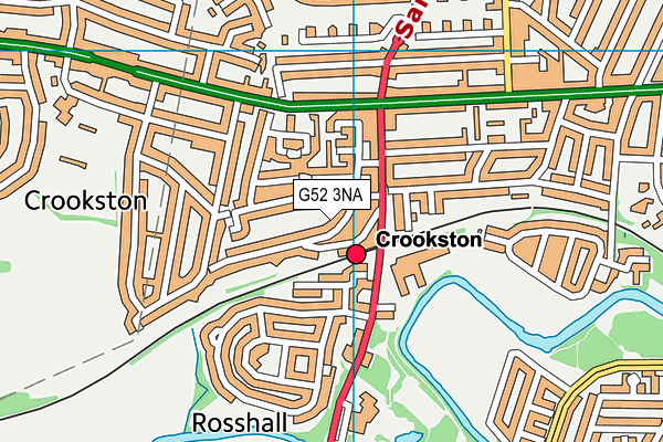 G52 3NA map - OS VectorMap District (Ordnance Survey)