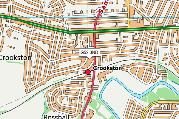 G52 3ND map - OS VectorMap District (Ordnance Survey)