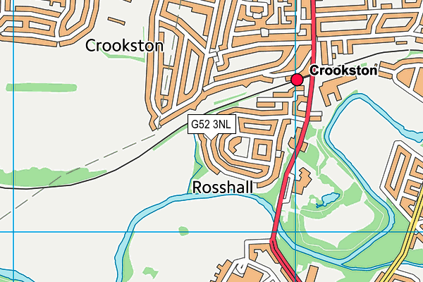 G52 3NL map - OS VectorMap District (Ordnance Survey)