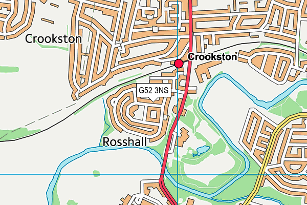 G52 3NS map - OS VectorMap District (Ordnance Survey)