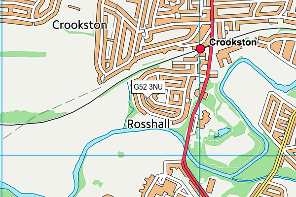 G52 3NU map - OS VectorMap District (Ordnance Survey)