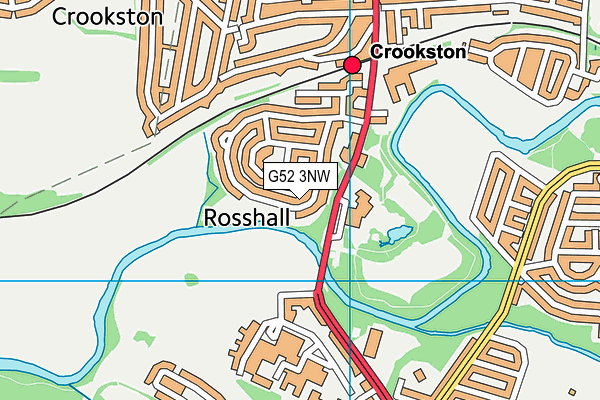 G52 3NW map - OS VectorMap District (Ordnance Survey)