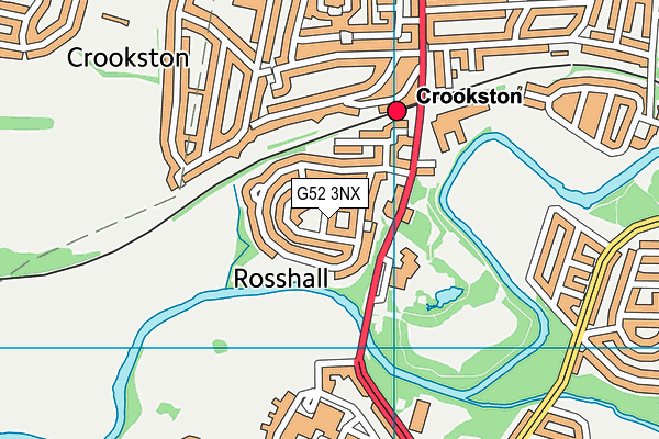 G52 3NX map - OS VectorMap District (Ordnance Survey)