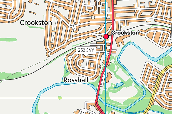 G52 3NY map - OS VectorMap District (Ordnance Survey)