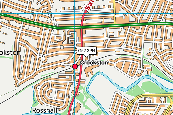 G52 3PN map - OS VectorMap District (Ordnance Survey)