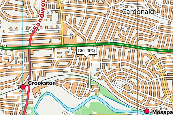 G52 3PQ map - OS VectorMap District (Ordnance Survey)