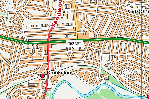 G52 3PT map - OS VectorMap District (Ordnance Survey)