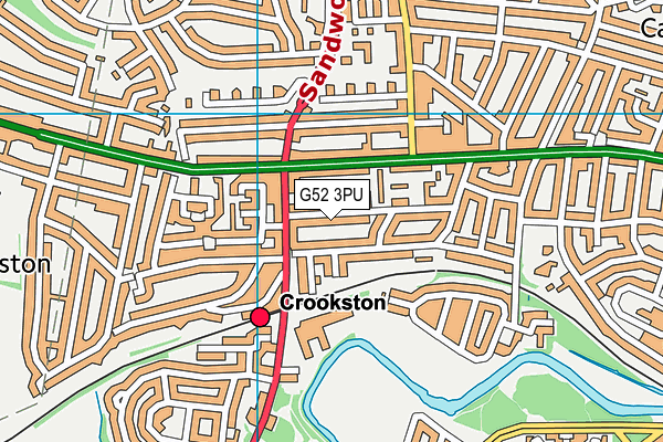 G52 3PU map - OS VectorMap District (Ordnance Survey)