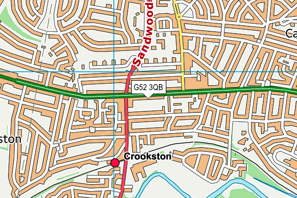 G52 3QB map - OS VectorMap District (Ordnance Survey)