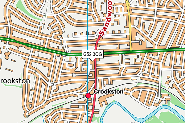 G52 3QG map - OS VectorMap District (Ordnance Survey)