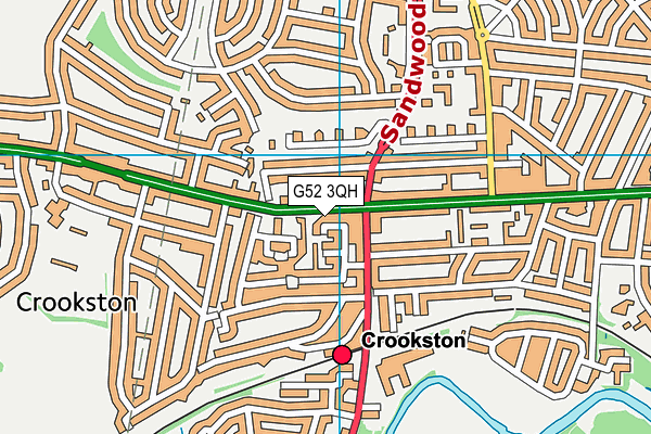 G52 3QH map - OS VectorMap District (Ordnance Survey)