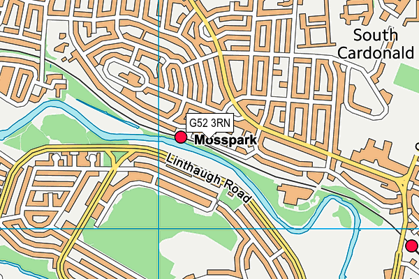 G52 3RN map - OS VectorMap District (Ordnance Survey)