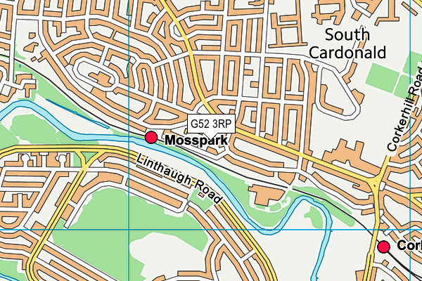 G52 3RP map - OS VectorMap District (Ordnance Survey)