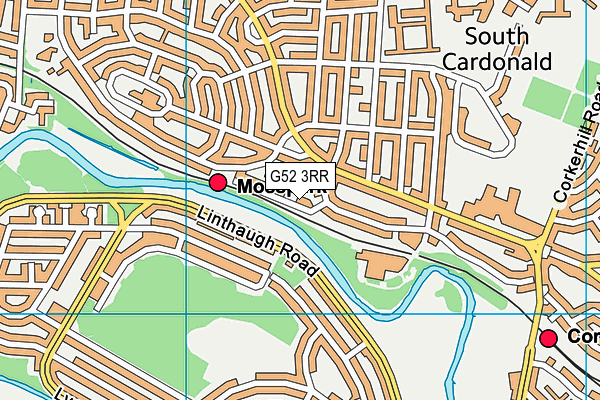 G52 3RR map - OS VectorMap District (Ordnance Survey)