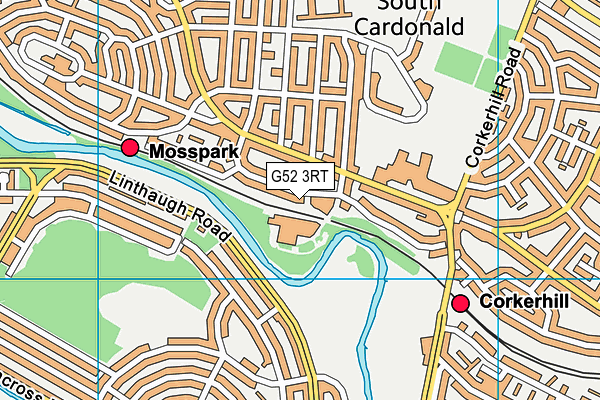 G52 3RT map - OS VectorMap District (Ordnance Survey)