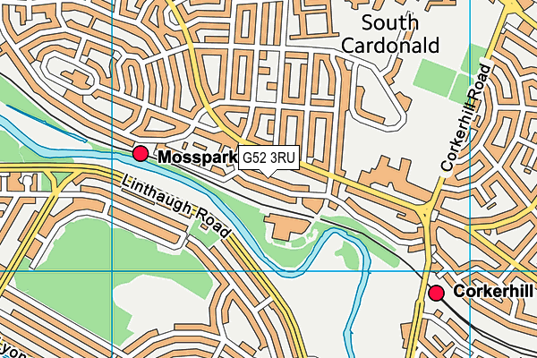 G52 3RU map - OS VectorMap District (Ordnance Survey)