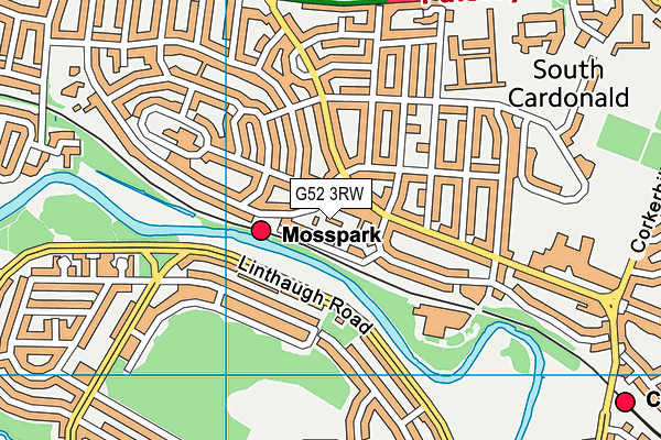 G52 3RW map - OS VectorMap District (Ordnance Survey)