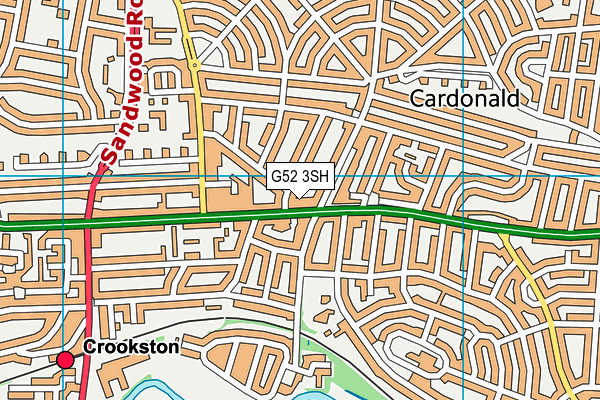 G52 3SH map - OS VectorMap District (Ordnance Survey)