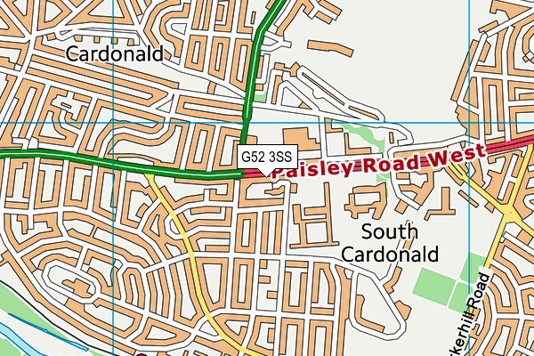 G52 3SS map - OS VectorMap District (Ordnance Survey)