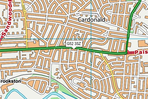 G52 3SZ map - OS VectorMap District (Ordnance Survey)