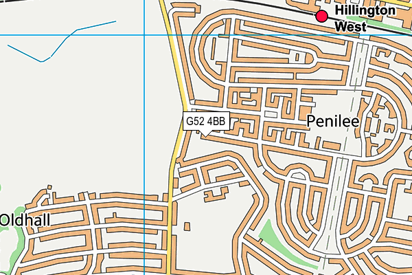 G52 4BB map - OS VectorMap District (Ordnance Survey)
