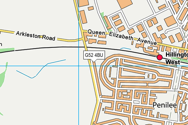 G52 4BU map - OS VectorMap District (Ordnance Survey)