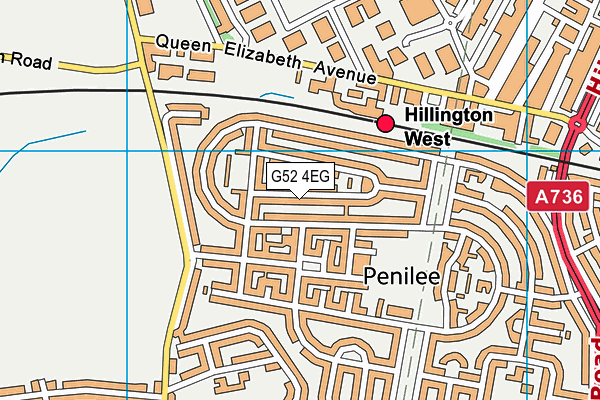 G52 4EG map - OS VectorMap District (Ordnance Survey)