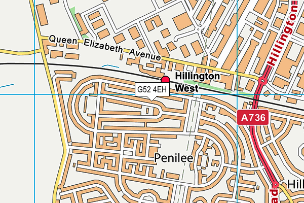 G52 4EH map - OS VectorMap District (Ordnance Survey)